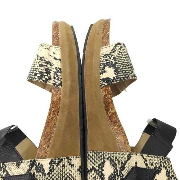 Pierre Dumas Chantal 2 Platform Wedge Sandal Womens Size 11 Reptile Print - Picture 14 of 16